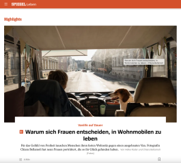 Screenshot von Der Spiegel, photogallery von Freiheim von Chiara Bellamoli