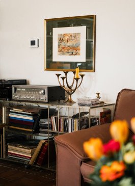 Detail des Wohnzimmers von Bernhard Vogel in Speyer 