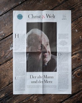 Zeitung Christ und Welt mit Artikel und Portrait von Bernhard Vogel 